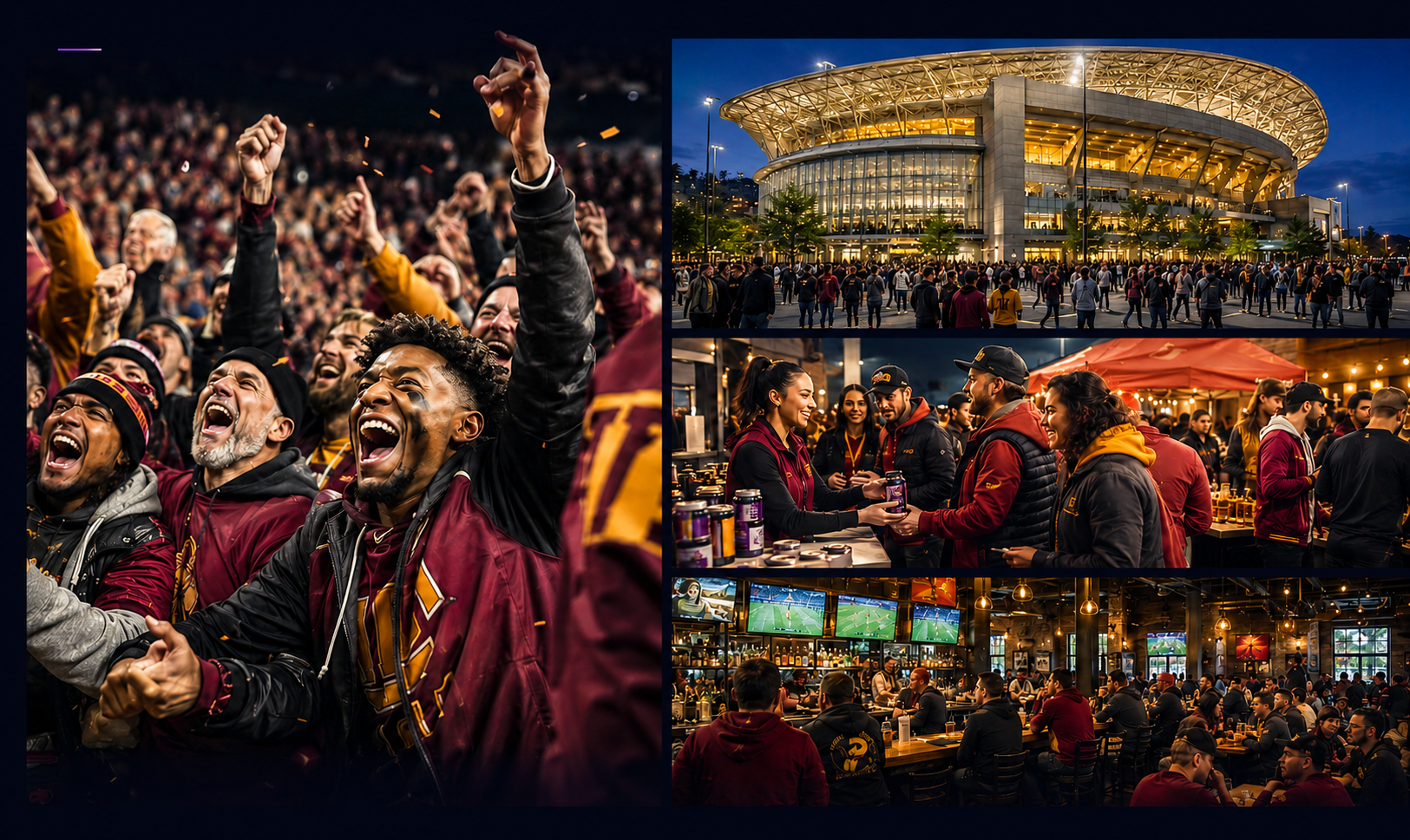 The Unleeshed fan ecosystem across leagues, teams, college athletics, clubs, youth sports, tournaments, and events
